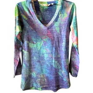 Soft Surroundings “Plein de Coleurs” Lightweight Sweater